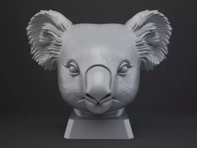 Koala Bust - Animal Figurine 3D print model