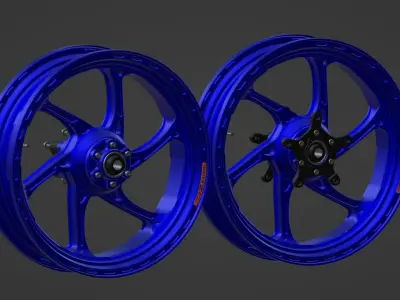 OZ Tire Racing Low-poly 3D model