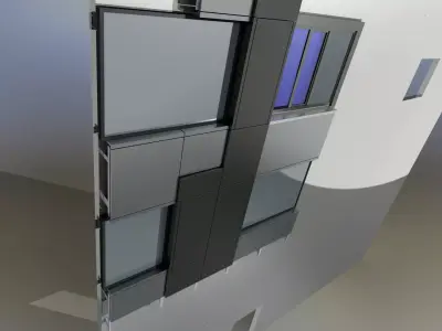 Facade mockup for customer  3D model