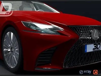 Lexus LS 500 2018 3D model