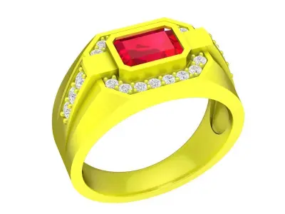 A4796 Luxury Fashion Men Ring 3D print model