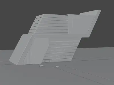 Building Architecture Exterior Low-poly 3D model