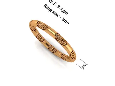 Snake Skin Ring Free 3D print model