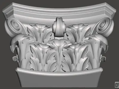 Corbel - 3d model for CNC 3D print model