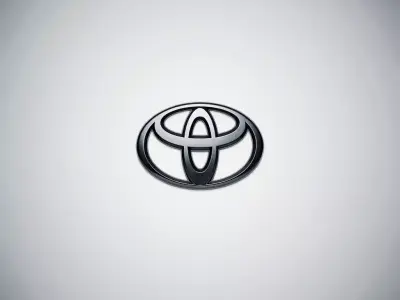 Toyota 3d Logo Low-poly 3D model
