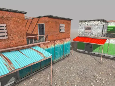 Desert Buildings Free 3D model
