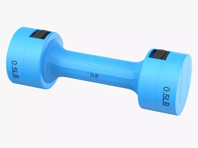 Adjustable Dumbbells Hand Weights Set 3D model