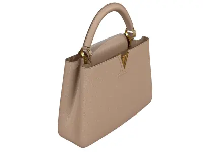 Louis Vuitton bag Capucines Beige Leather 3D model