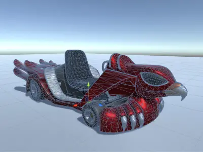 Falcon Go Kart Low-poly 3D model