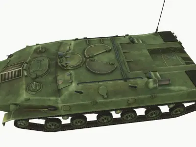 BTR-D Low-poly 3D model