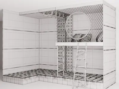 playroom for a child 3D model