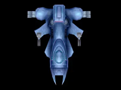 Lightweight - Battleship 02 3D model