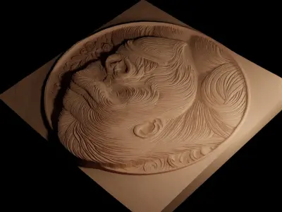 Gorilla CNC 3d Print High Relief Sand Casting 3D print model