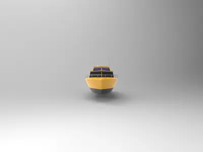 Pilot boat A 3D model