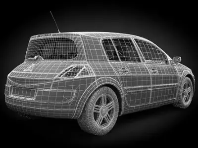 renault megane  3D model