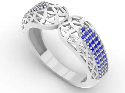Jewelry Diamond Ring Model RG69 Free 3D print model