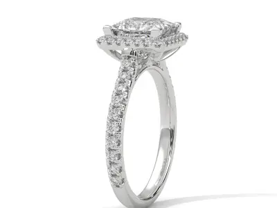 solitaire ring with detail images and 360 render videos 89 3D print model