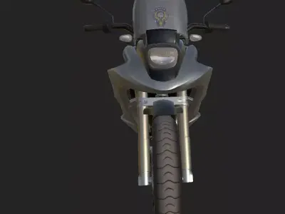 police motorcycle turkey Free 3D model