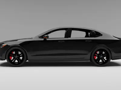 Volvo S90 with interior 3D model