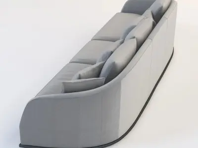 Flexform Alfred Divano Lineare 3 Seater 3D model