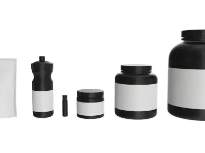 Nutrition Container pack for mockup