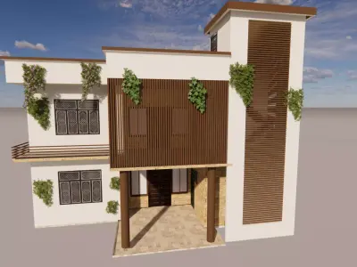 Beautiful House Model Low-poly 3D model