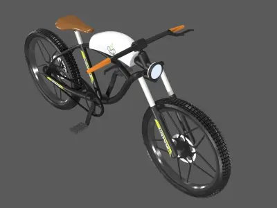 Kronos - A Futuristic Electric Bike Bicycle 3D model