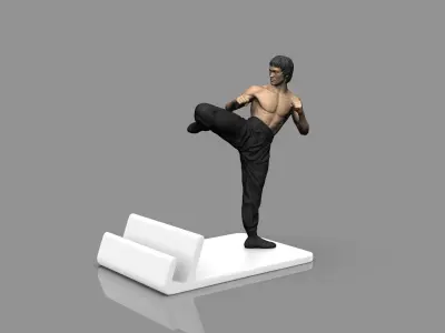 SMARTPHONE STAND BRUCE LEE 3D print model