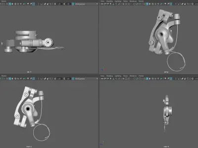 Bicycle Hydraulic Disc Brake 3D model