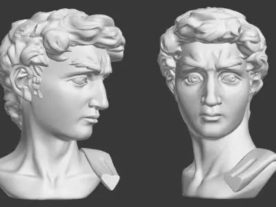 David Low-poly 3D model