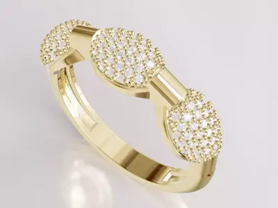 Jewelry Diamond Ring Model RG56 Free 3D print model