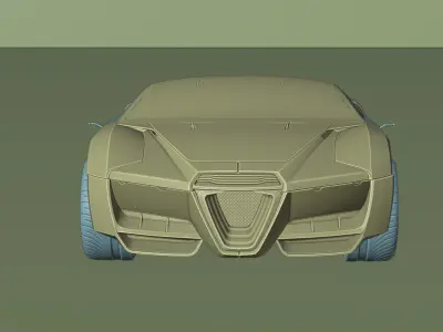 RAYFIELD CALUBURN CONCEPT FAN MADE CYBERPUNK 2077 3D model