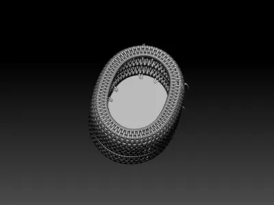 3d container model silver jewelry box 3D model
