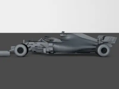 F1 car model 3D model