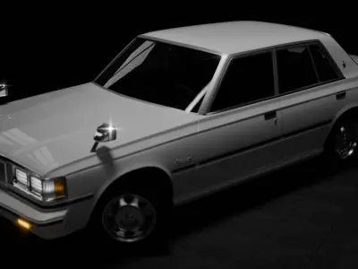 Toyota Crown 1979 Rigged 3D model