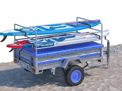 Remorque 02 Starboard 3D model