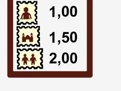 Wikibricks3D - 10222 Winter Village Post Office 3D print model