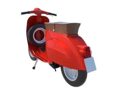 Vespa Primavera Piaggio retro classic vehicle 3D model