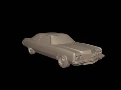 chevrolet caprice convertible 1973 3D print model