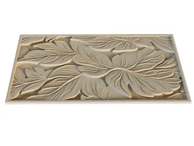 modern panel wall decor set relief stl mural CNC 301 3D model