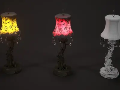 Halloween Lamp Model  Low-poly 3D model