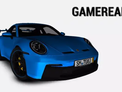 Porsche 911 992 GT3 2021 Gameready Low-poly 3D model