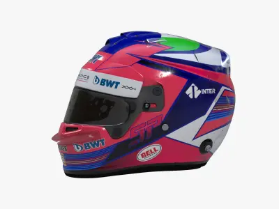 Perez helmet 2020 Low-poly 3D model