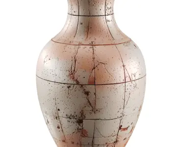 Vase decor Low-poly 3D model 21