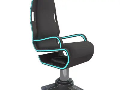 3D SCI FI ARMCHAIR Low-poly 3D model