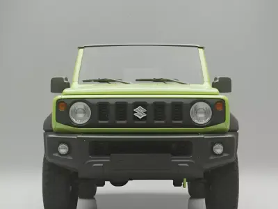 Suzuki Jimny 2019 4x4 Off Road Vehicle Low-poly 3D model
