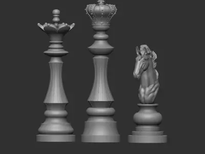 Chess Set 3D print model