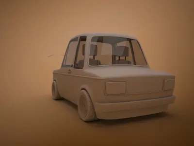 Cartoon car 3D model by saladino