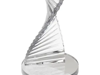 Simple Swirl Side Table 3D model