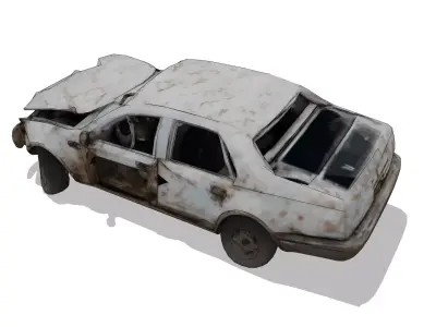 Used cars Low-poly 3D model